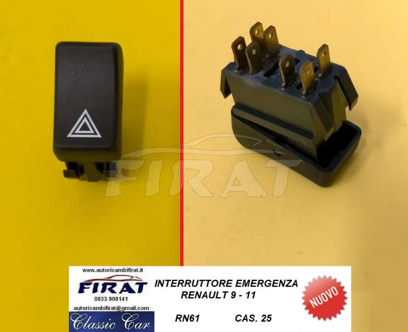 INTERRUTTORE EMERGENZA RENAULT 9 - 11 (RN61)